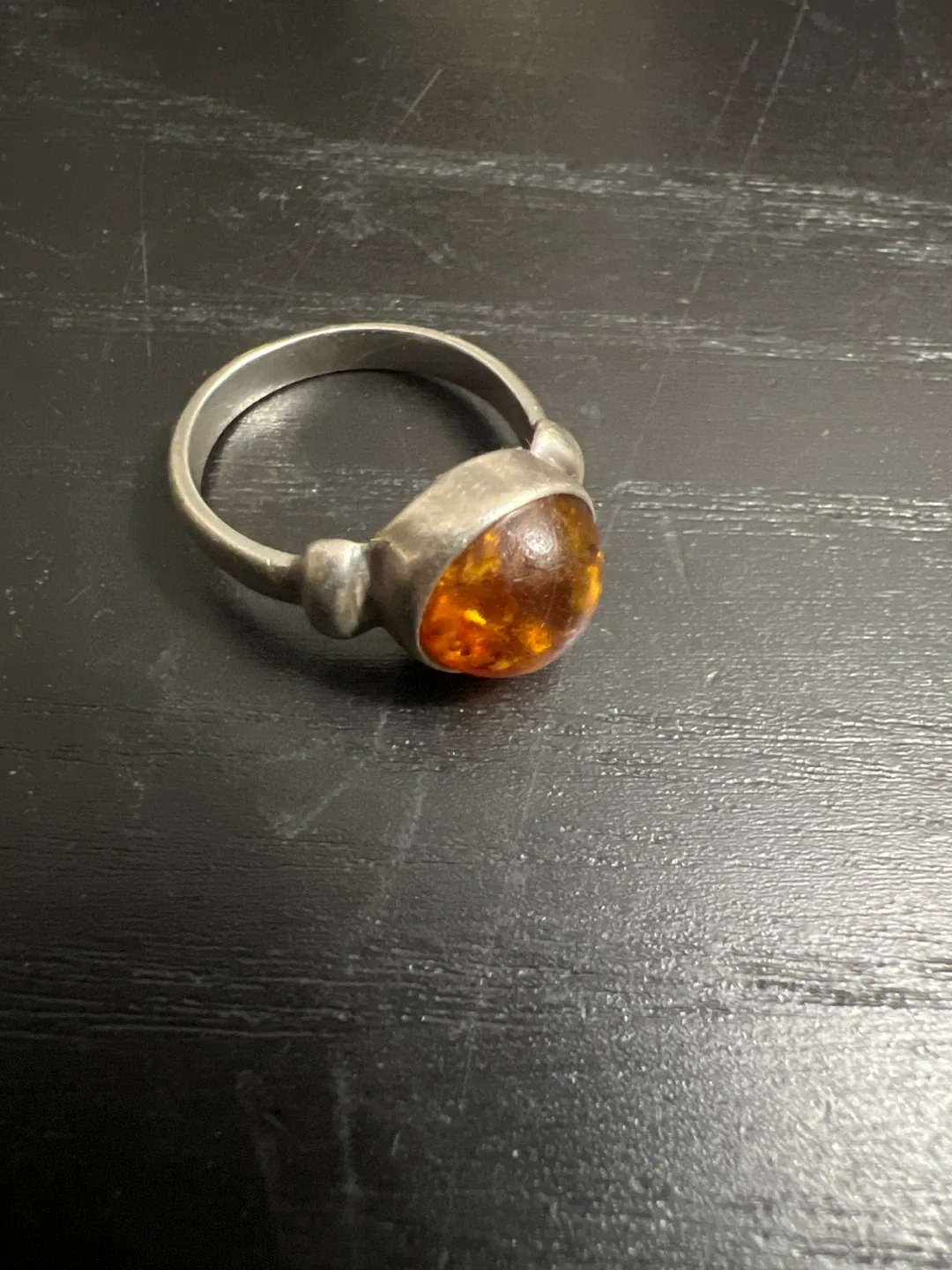 Amber Stone Ring