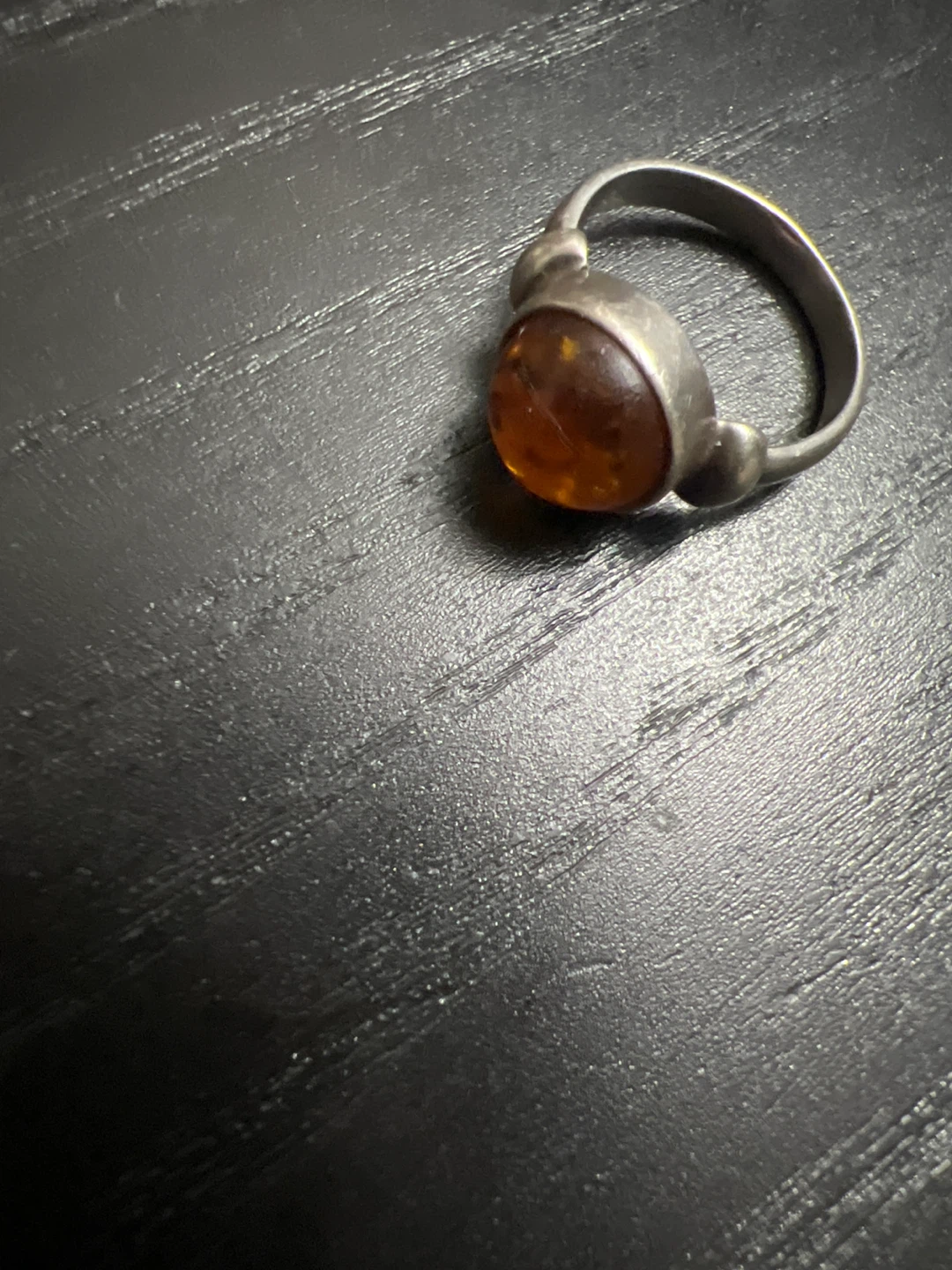 Amber Stone Ring - photo 2