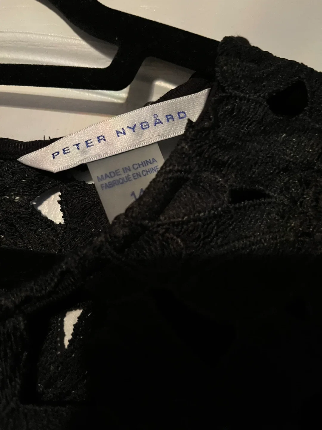 Peter Nygard Black Lace Dress - Size 14 image indicator(5)