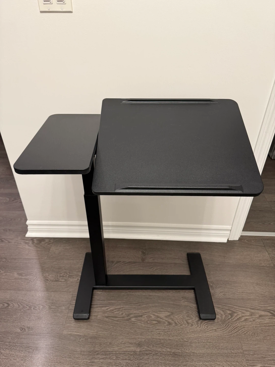 Puncia Adjustable Overbed Table - Black - photo 2