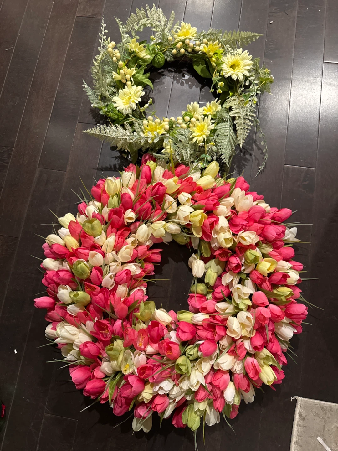 Two Floral Wreaths