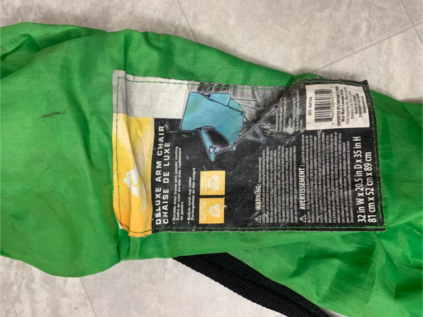 Ozark Trail Green Folding Camping Chair image indicator(7)