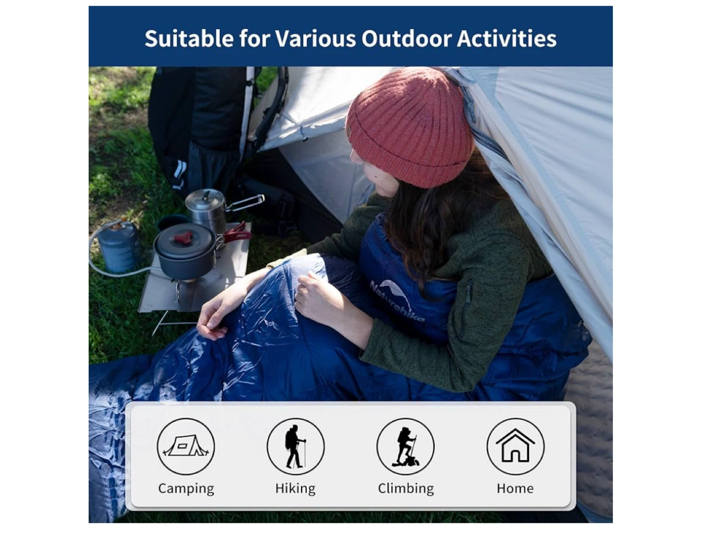 Naturehike MJ300 Sleeping Bag - Blue - photo 4