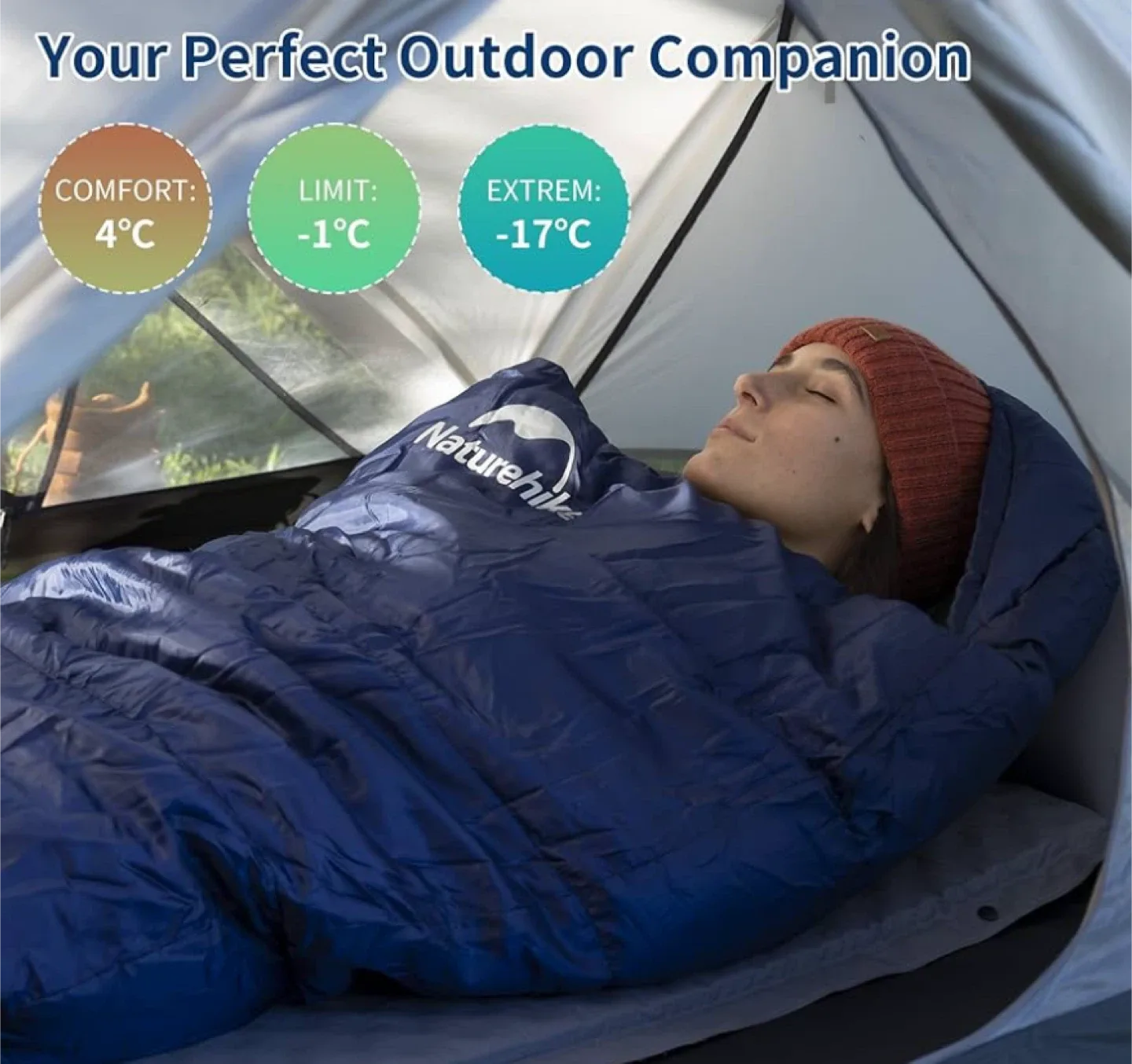 Naturehike MJ300 Sleeping Bag - Blue image indicator(5)