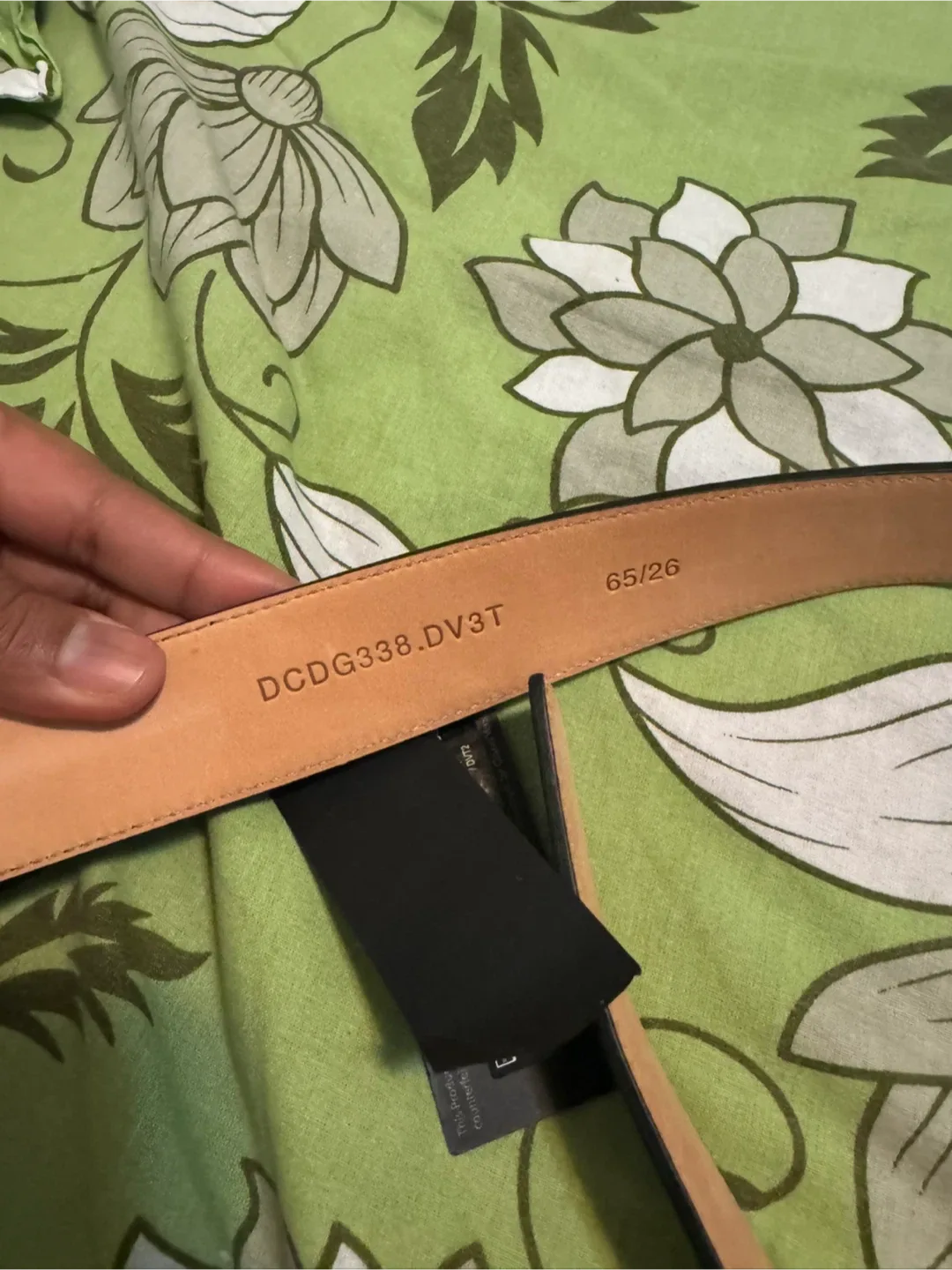 Versace Black Leather Belt, Size 65/26 image indicator(2)