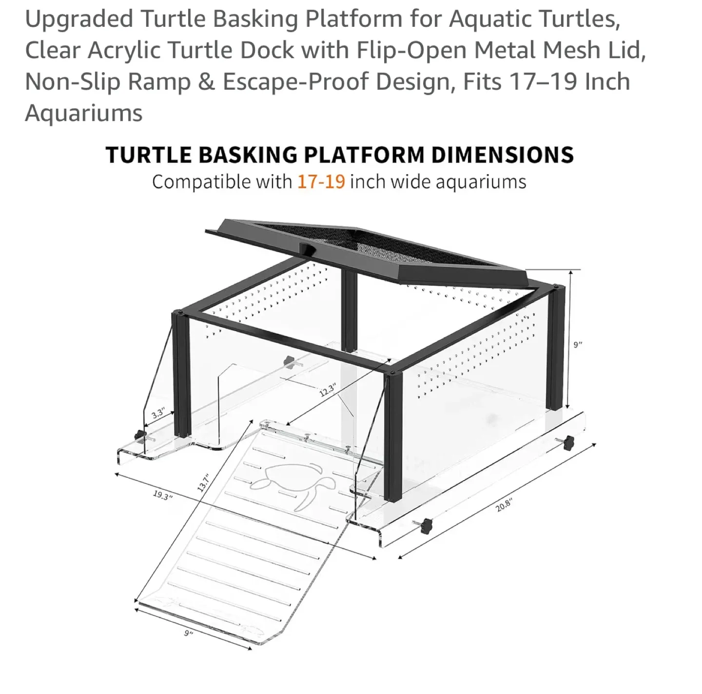 Brand new Upgraded Turtle Basking Platform for Aquatic Turtles image indicator(6)