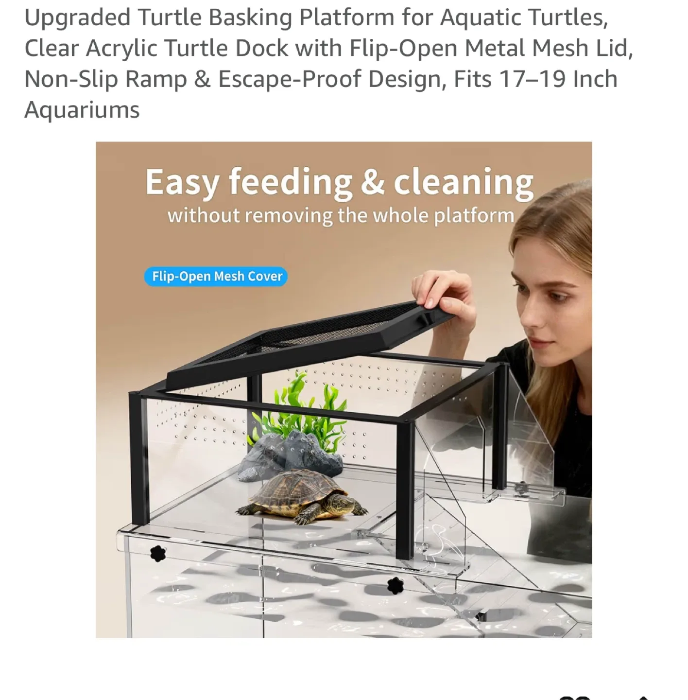 Brand new Upgraded Turtle Basking Platform for Aquatic Turtles image indicator(2)