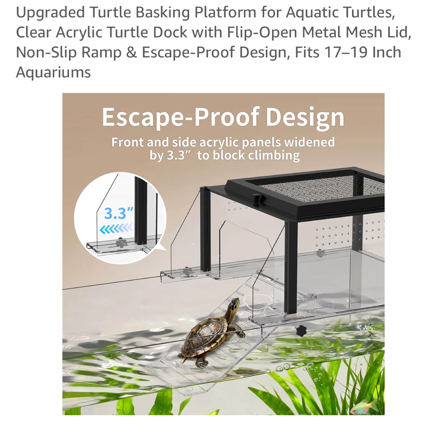 Brand new Upgraded Turtle Basking Platform for Aquatic Turtles - photo 4