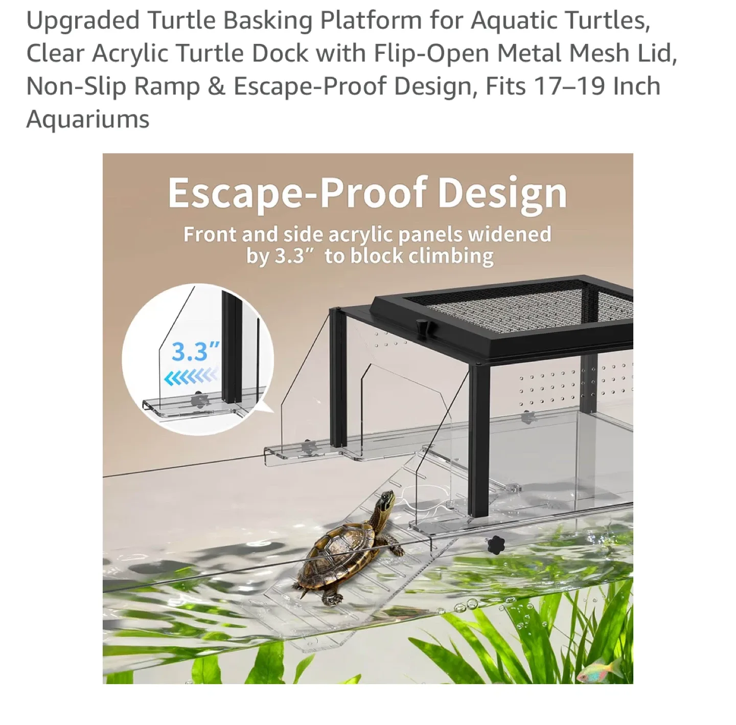 Brand new Upgraded Turtle Basking Platform for Aquatic Turtles image indicator(4)