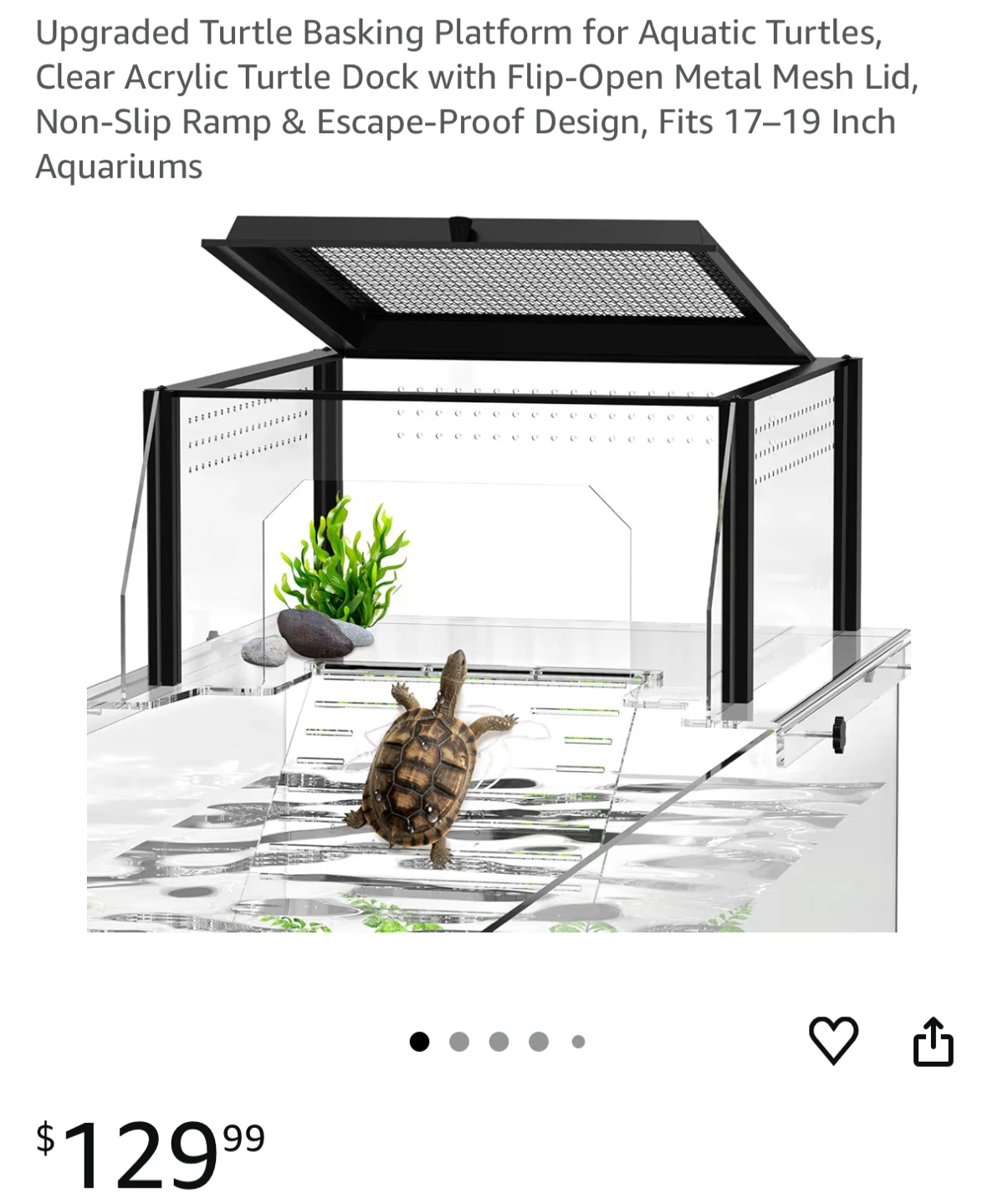 Brand new Upgraded Turtle Basking Platform for Aquatic Turtles