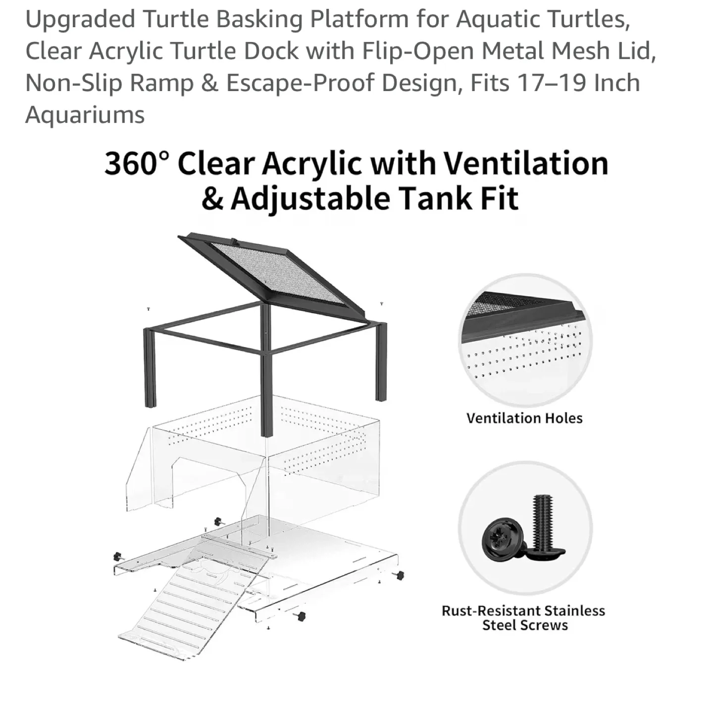 Brand new Upgraded Turtle Basking Platform for Aquatic Turtles image indicator(7)