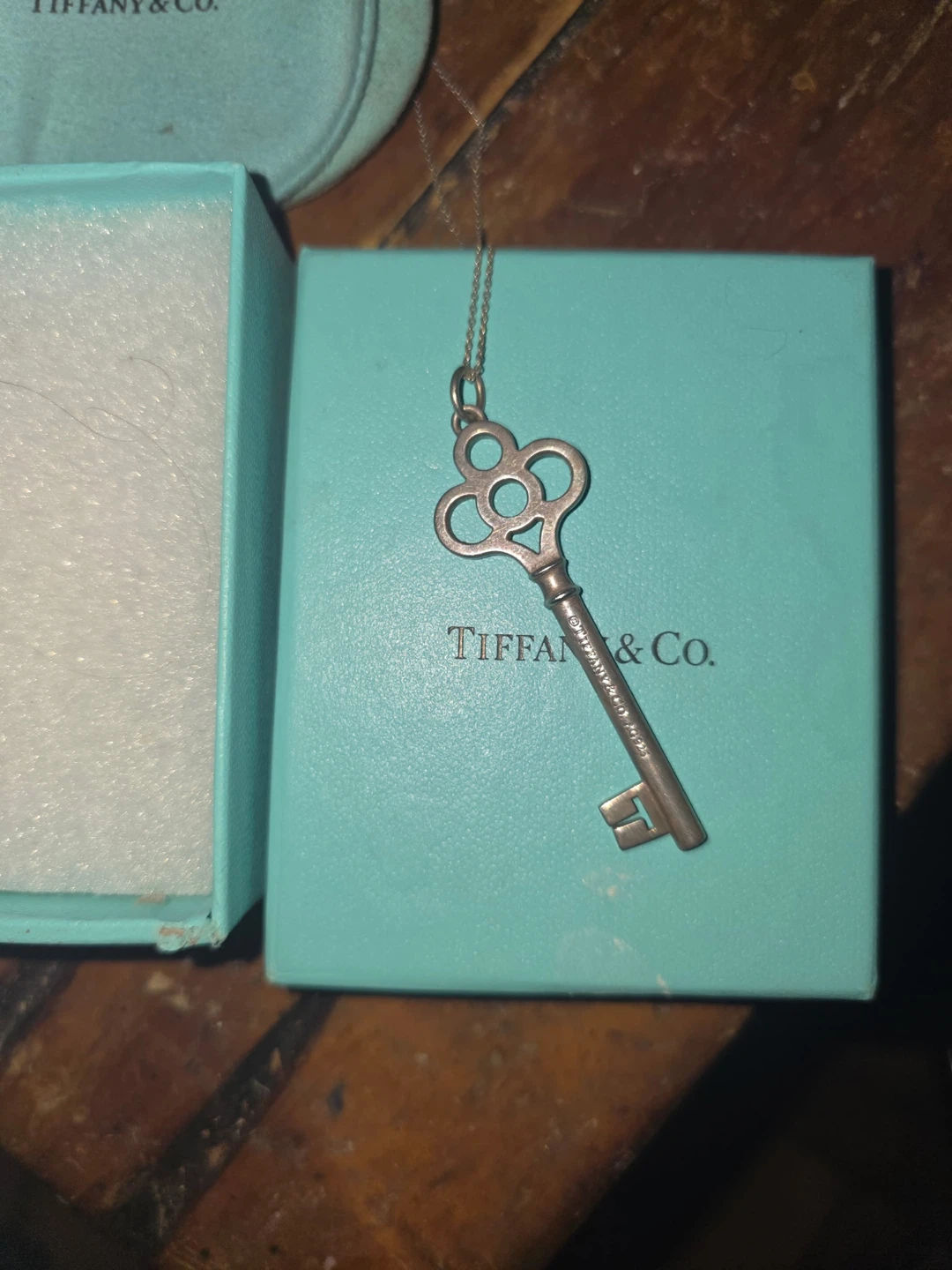 Tiffany & Co. Key Pendant Necklace