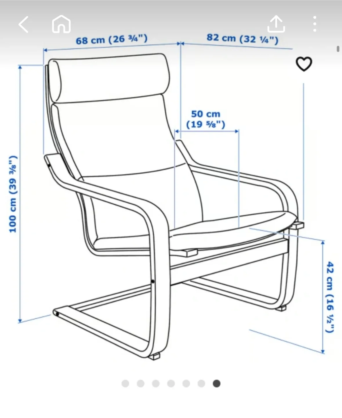 IKEA Poang Arm Chair with Footstool image indicator(4)
