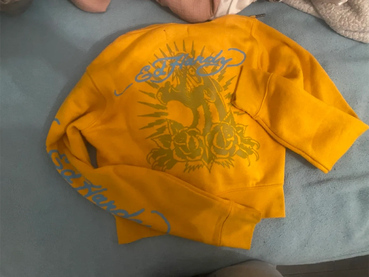 Ed Hardy Yellow Hoodie image indicator(2)