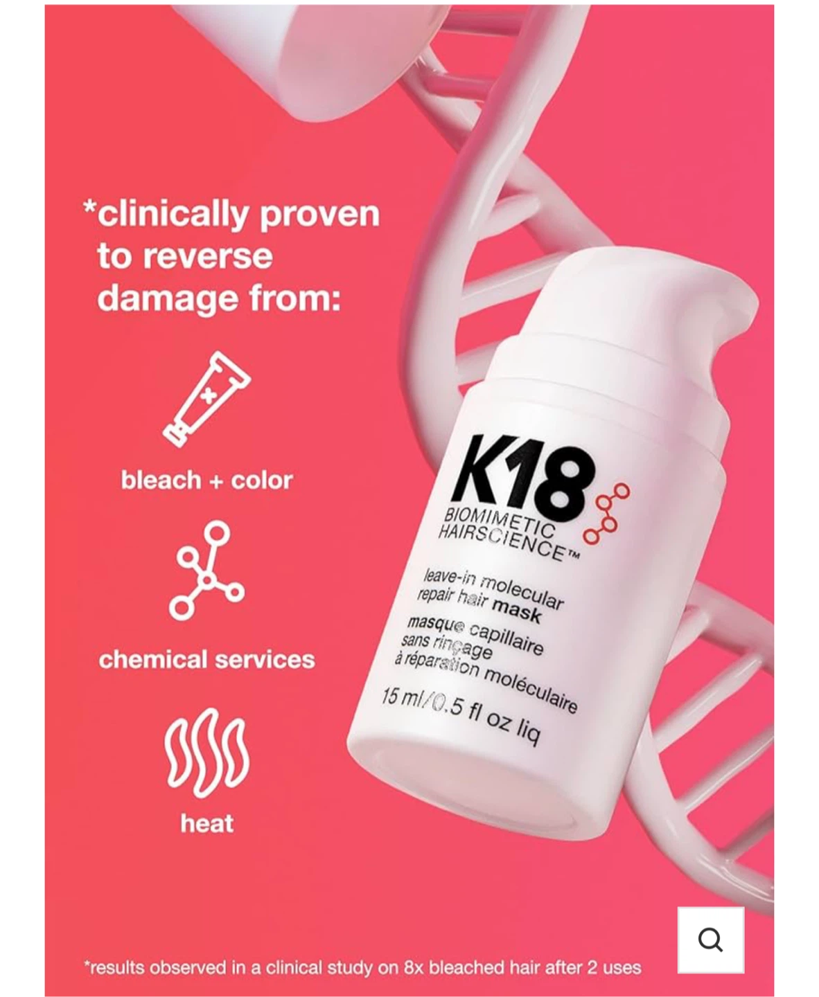 New K18 Leave-In Molecular Repair Hair Mask (50ml) - photo 5