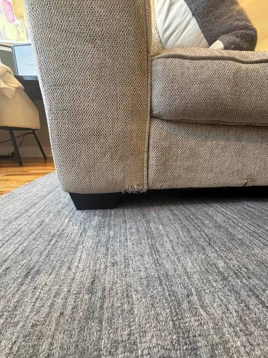 Large Sectional Sofa - Light Gray - photo 5
