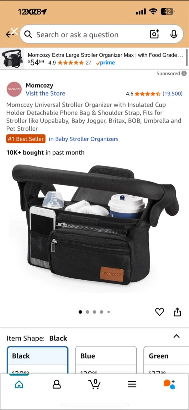 Momcozy Stroller Organizer & Maxi-Cosi Travel System image indicator(4)