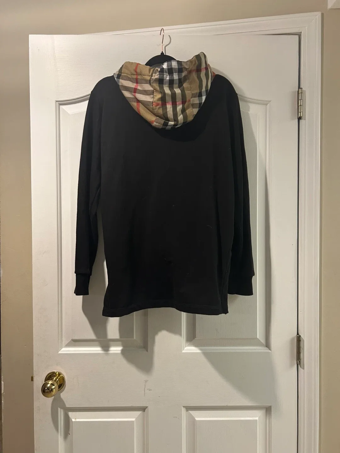 Burberry check-pattern zip-up hoodie image indicator(2)