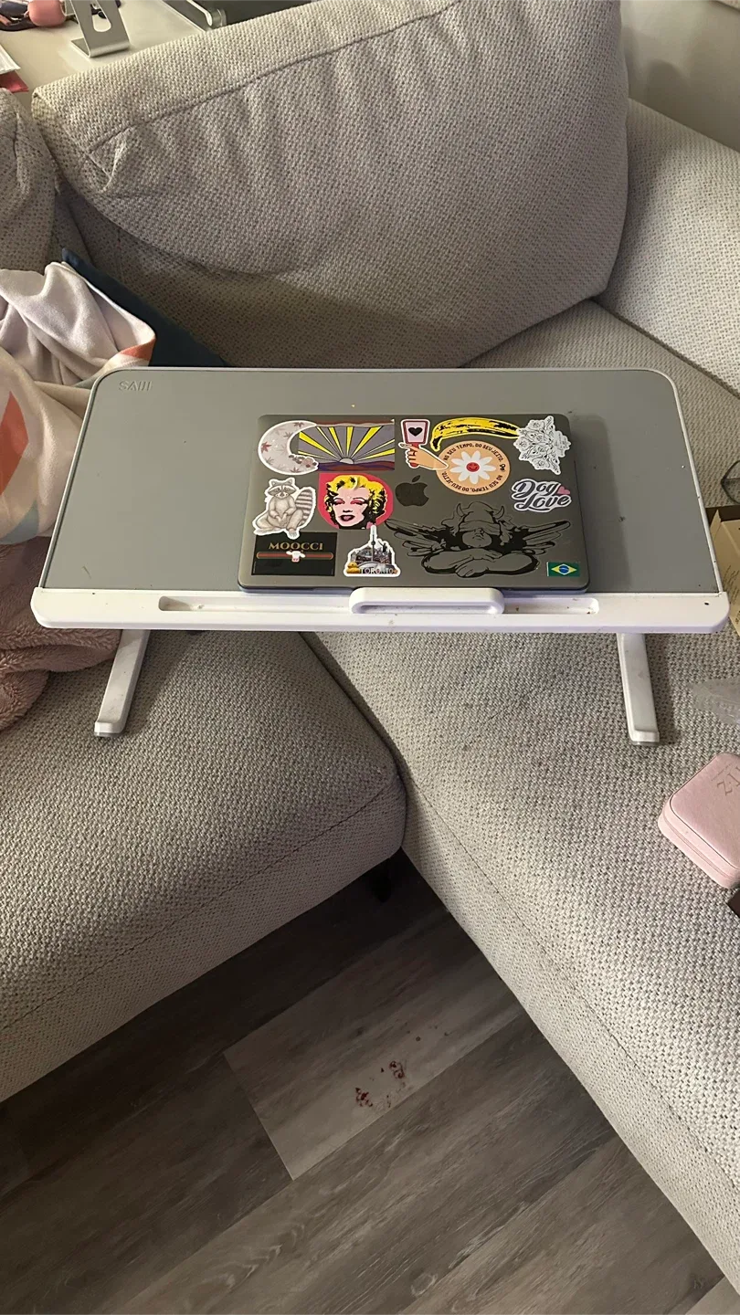 SAIJI Laptop Bed Tray Desk - Grey image indicator(6)