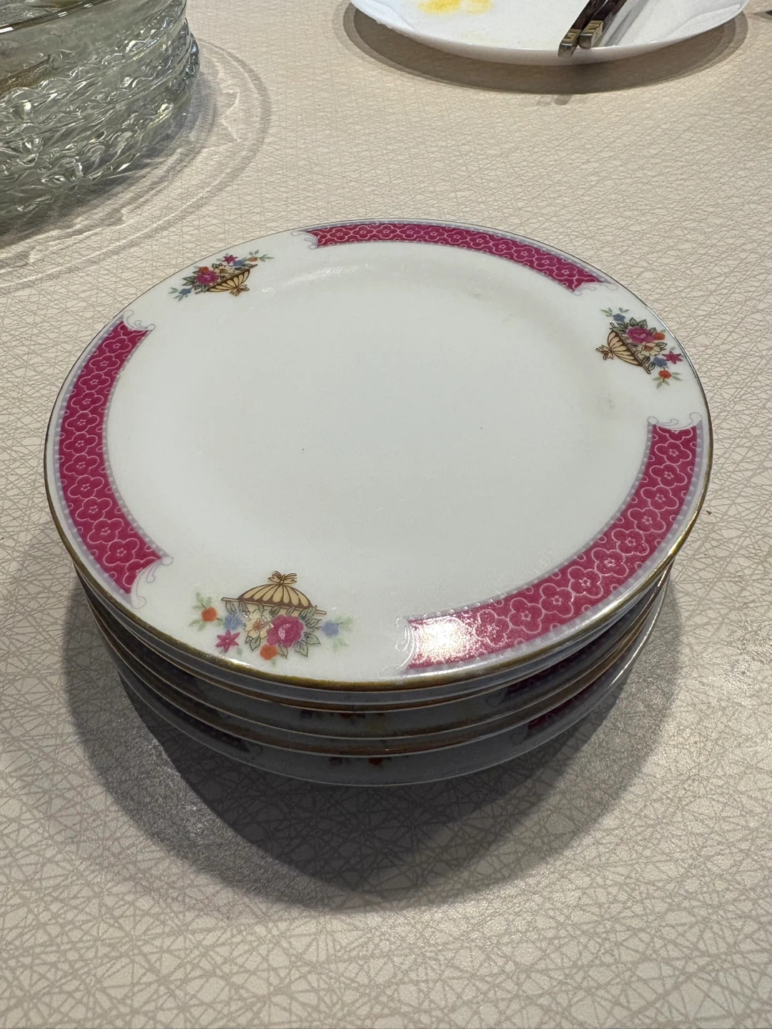 Vintage Floral Decorative Plates