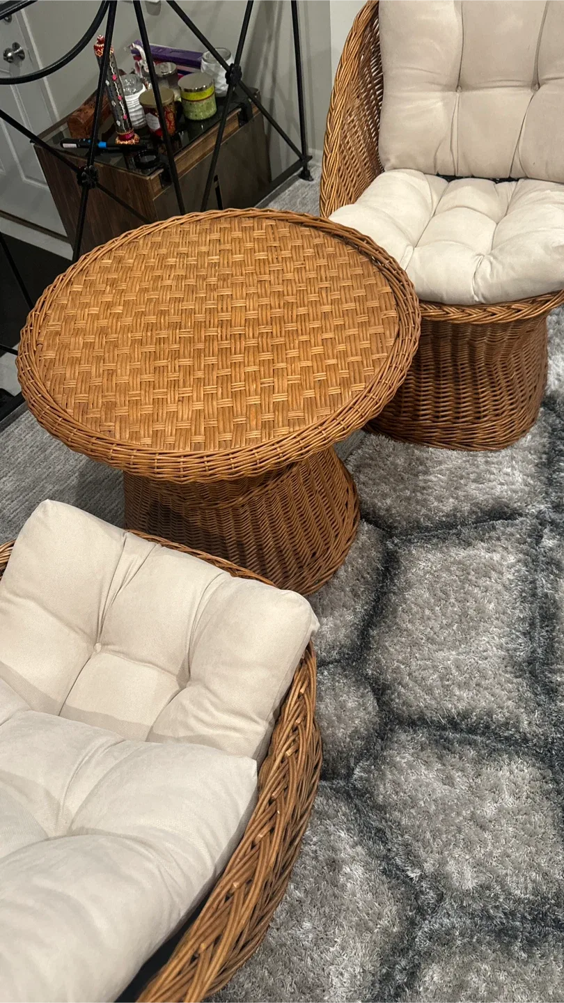 Wicker Conversation Set - 3 Piece image indicator(3)