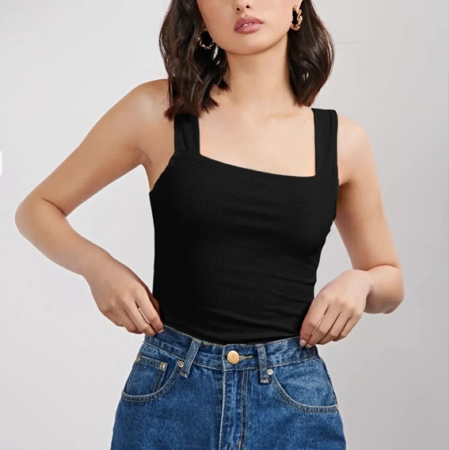 Bundle of 6 ribbed tank tops XS image indicator(5)