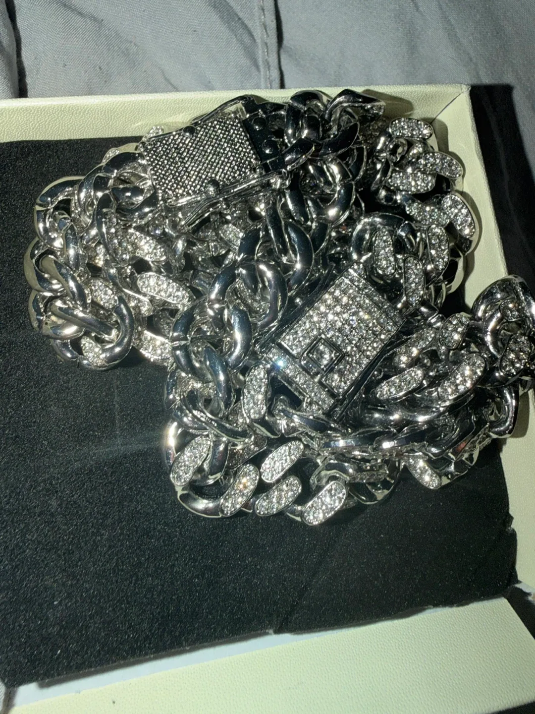 Cuban Link Chain with bracelet set image indicator(2)