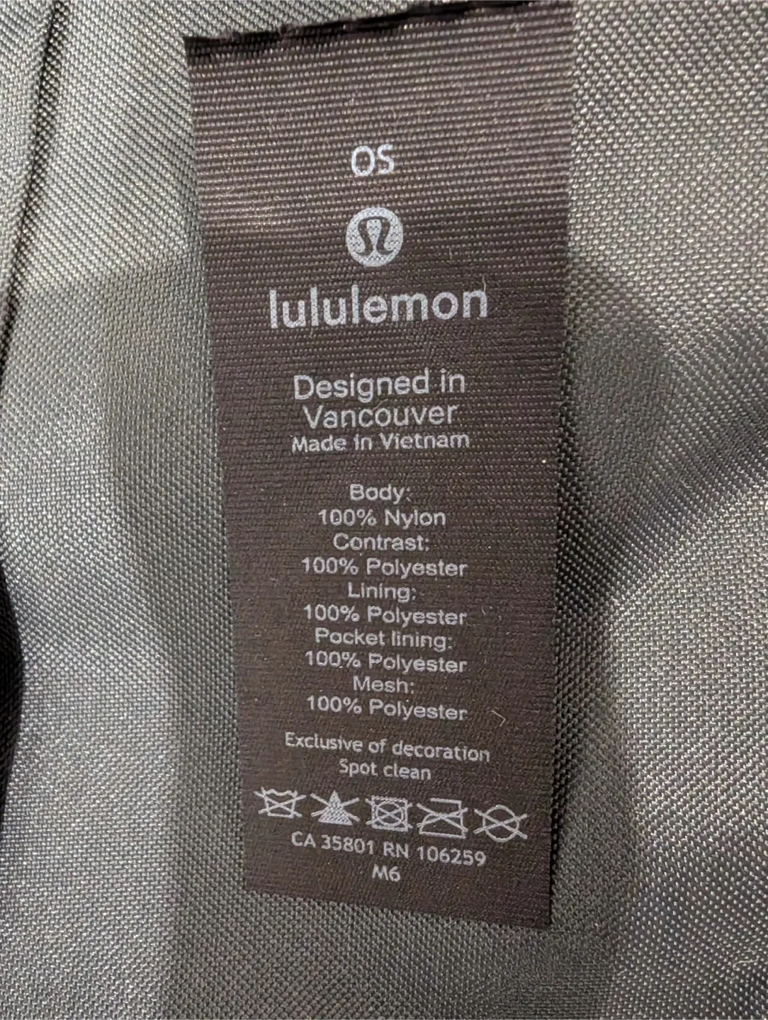Lululemon Black OS Messenger Bag image indicator(4)