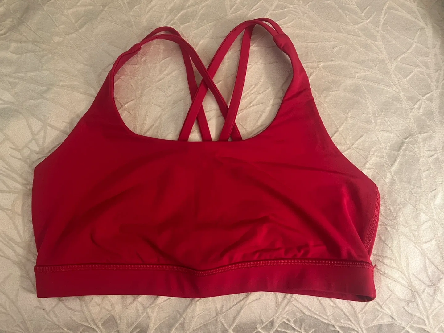 Lululemon Energy Bra Size 10 Red thumbnail