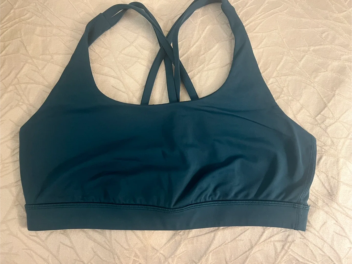 Lululemon Sports Bra, Size 6, Teal thumbnail