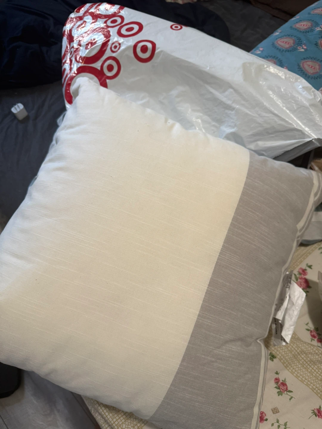 Target Decorative Throw Pillow - Neutral Stripe