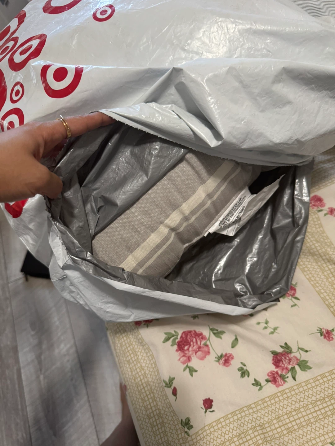 Target Decorative Throw Pillow - Neutral Stripe - photo 2