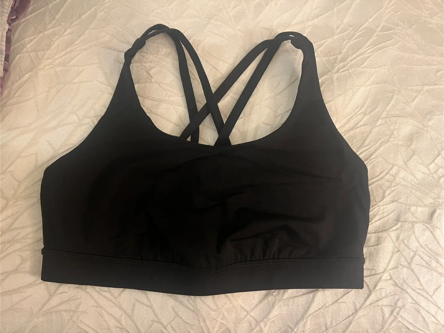 Lululemon Black Sports Bra Size 10 thumbnail