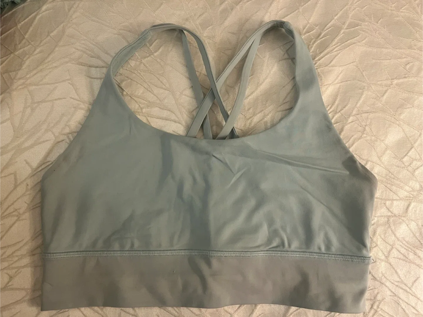 Lululemon Size 10 Light Blue Sports Bra thumbnail