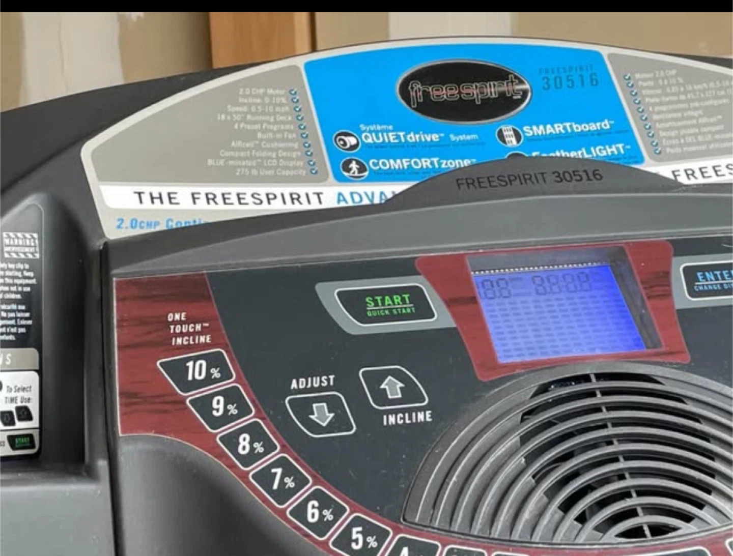 FreeSpirit 30516 Treadmill - 2.0 CHP