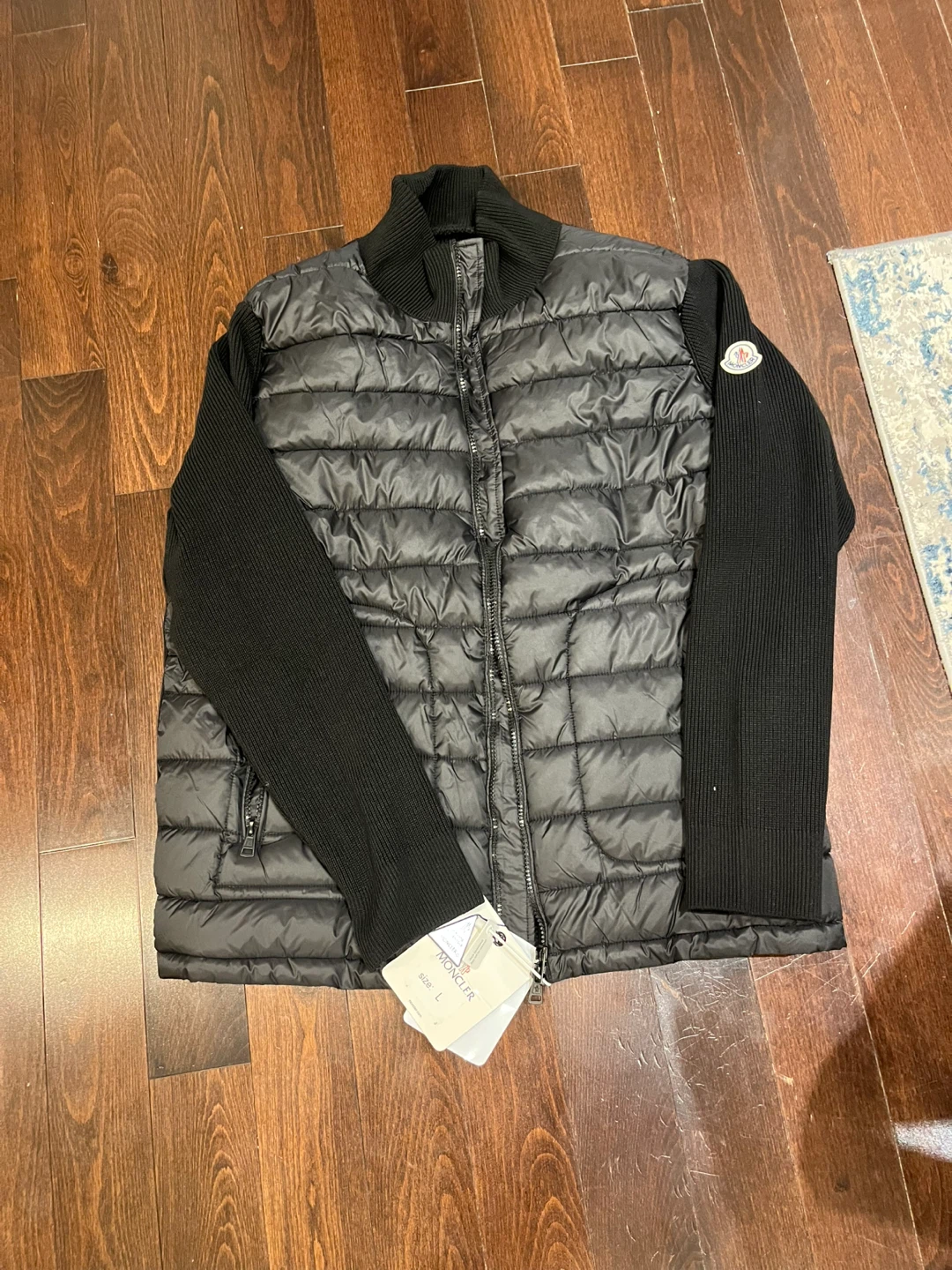 Moncler Black Padded Jacket Size L