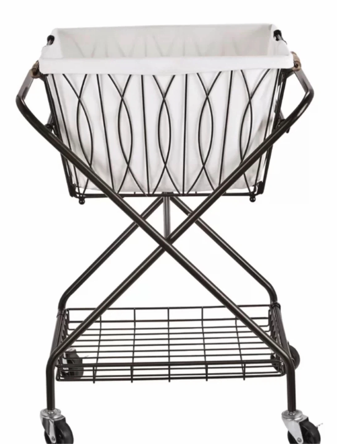 Collapsible Metal Laundry Cart