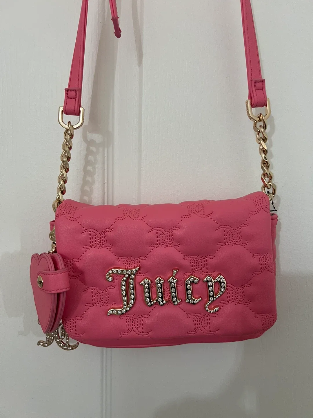 Juicy Couture Pink Quilted Crossbody Bag image indicator(2)