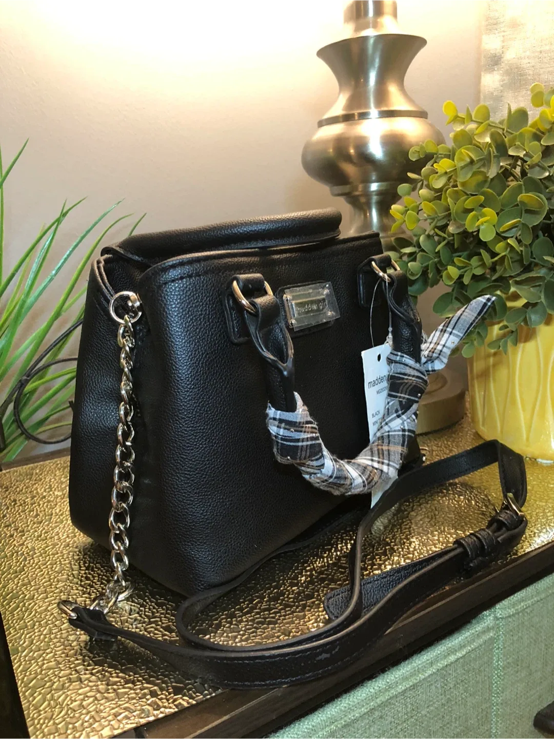 Madden Girl Black Satchel Bag - New with Tags image indicator(2)