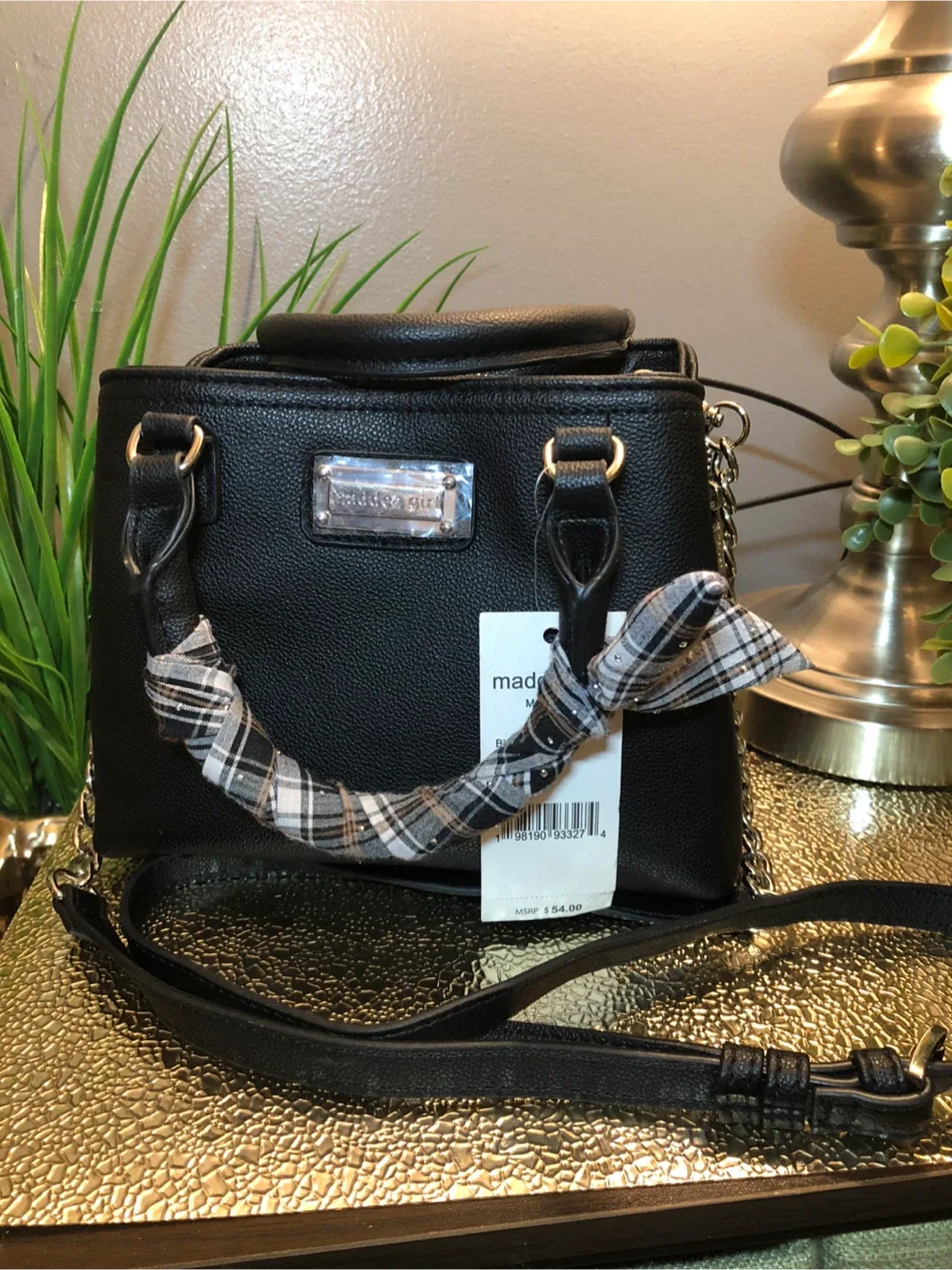 Madden Girl Black Satchel Bag - New with Tags image indicator(3)