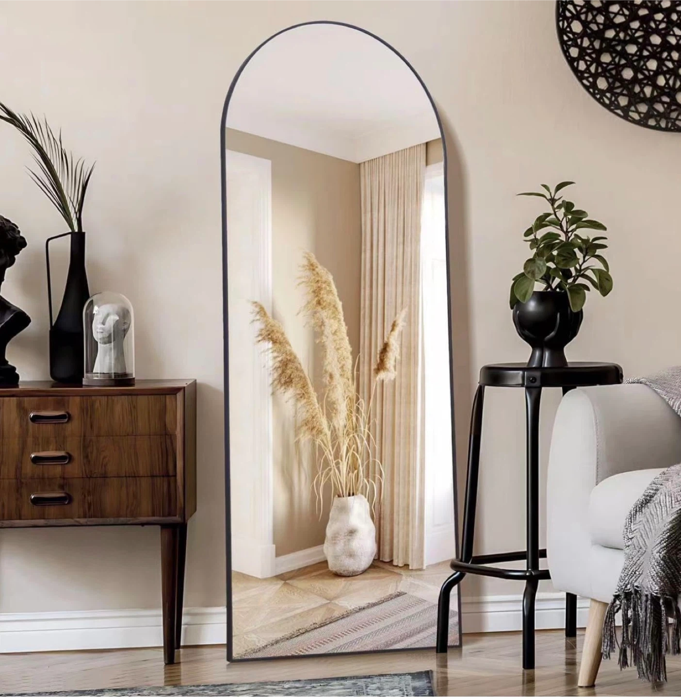 Arched Full Length Mirror - 64" x 21"