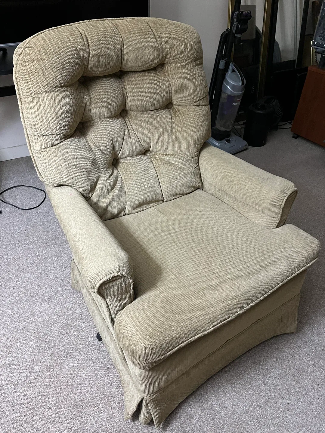 FREE Beige Rocking Chair