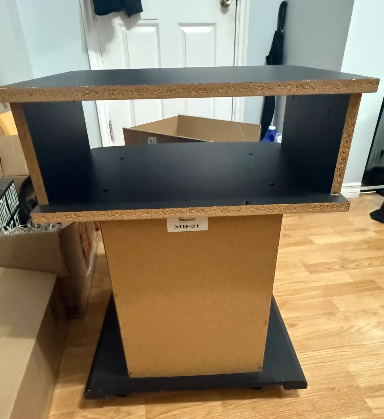 🖤 Sleek Black Wooden TV / Media Stand image indicator(3)