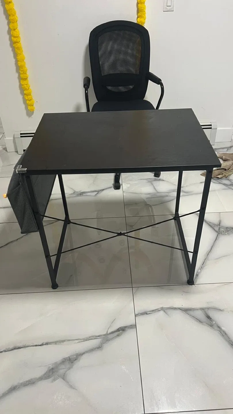 Black Folding Desk