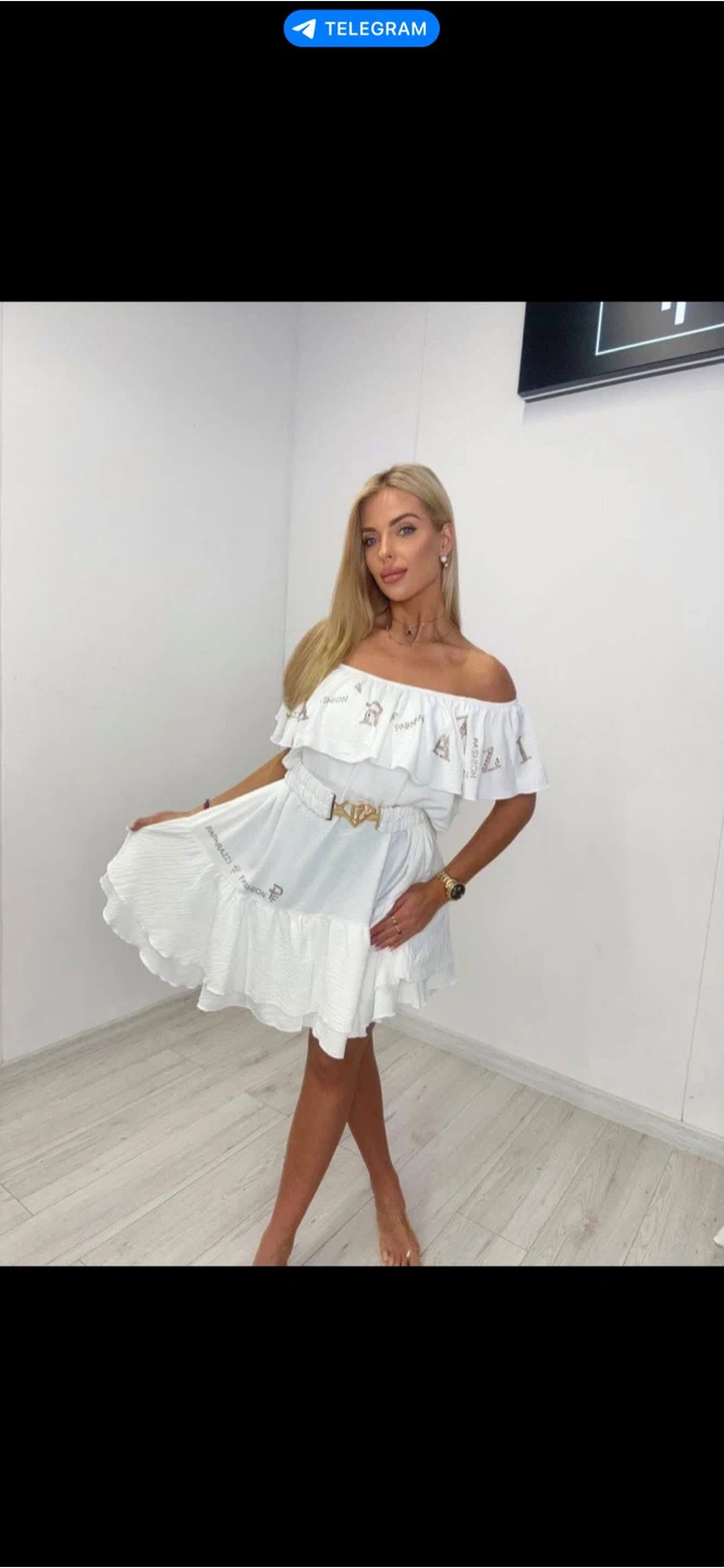 White dress oversized