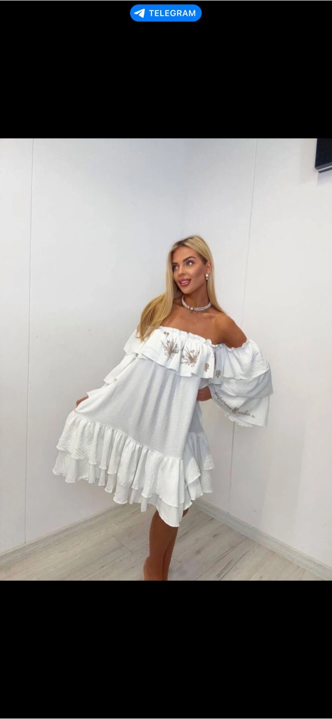 White dress oversized - photo 2