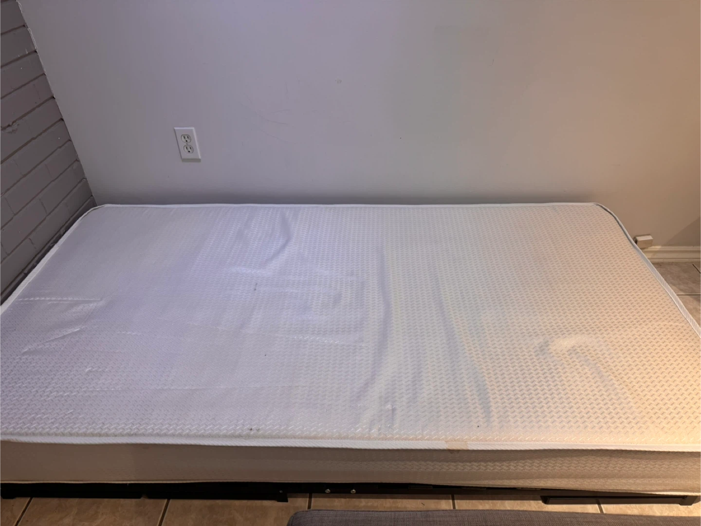 Single bed mattress and Bed frame