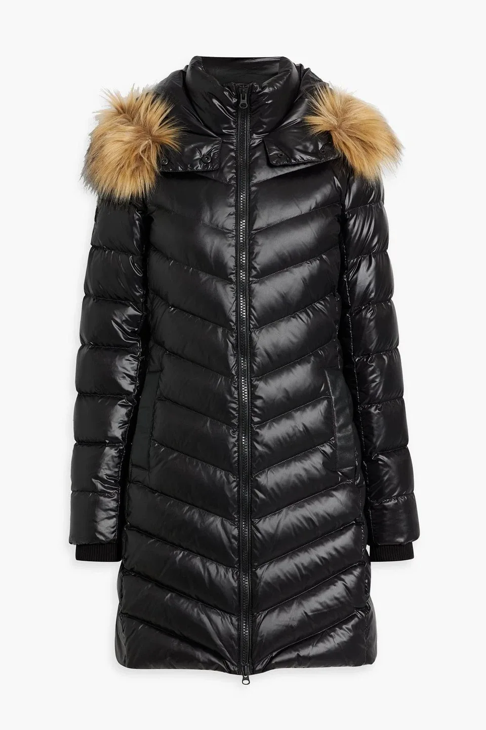 New Small RUDSAK Plush quilted coat 20% duckfeather 80% duckdown thumbnail