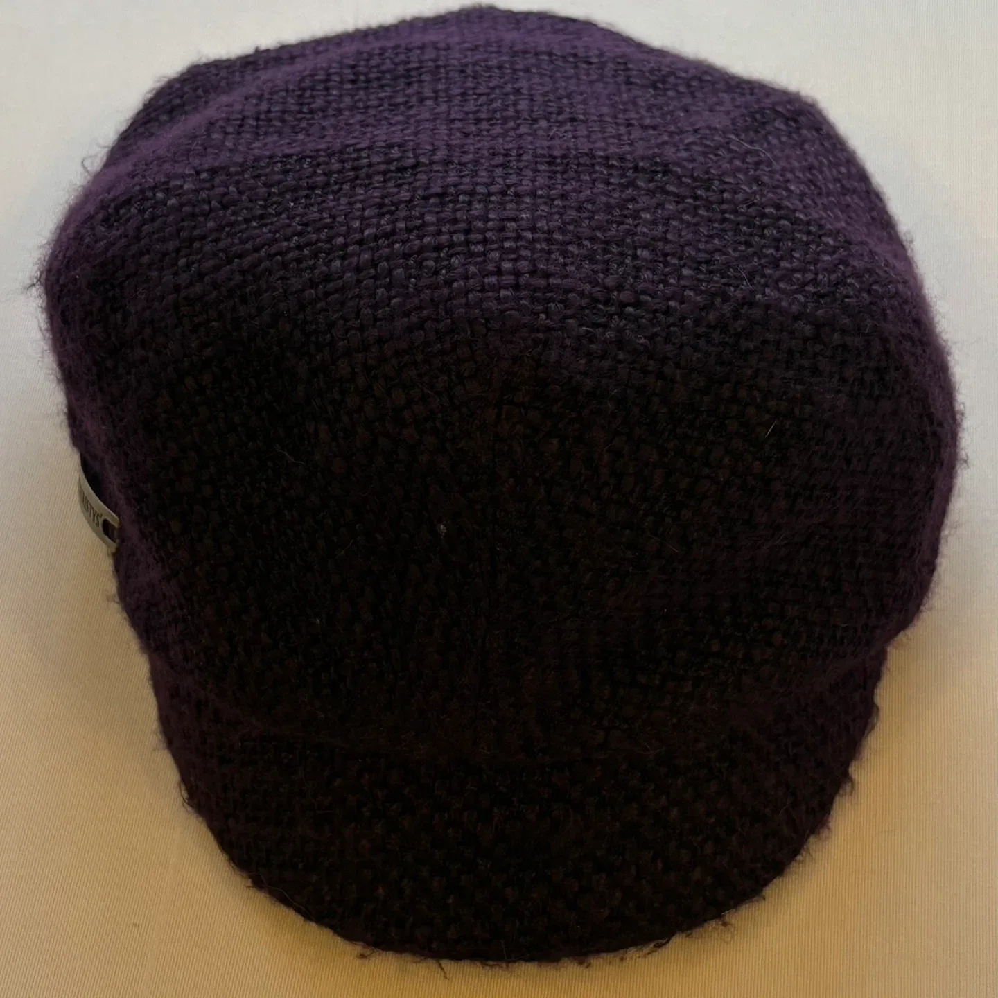 CHRISTYS London Purple Woven Knit Baker Boy Newsboy Cap Hat image indicator(2)