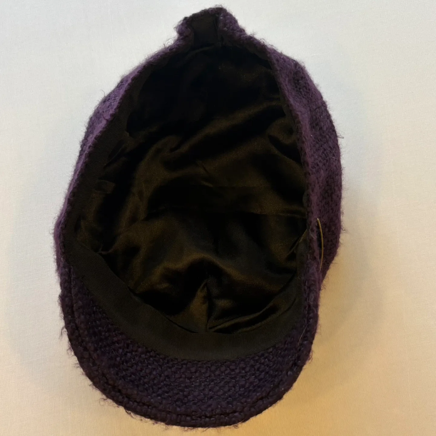 CHRISTYS London Purple Woven Knit Baker Boy Newsboy Cap Hat image indicator(5)